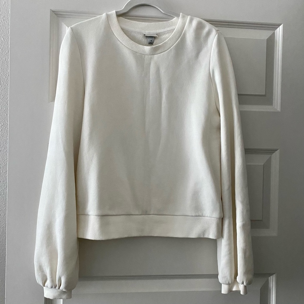 Puff Sleeve Detail Sweatshirt